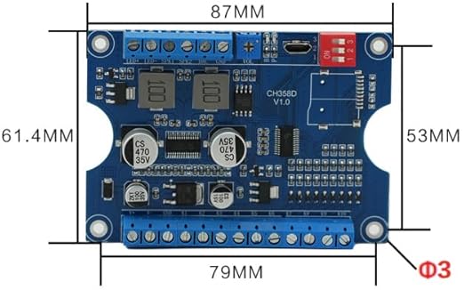 Sound Playback Module, 80W Low Lever Trigger 8MB DC 9-24V CH358D Voice Board, Support USB Download, MP3 Hardware Decoding,10-Way Button One-to-One, 8 Combined Playback Chips for Industry Broadcast.