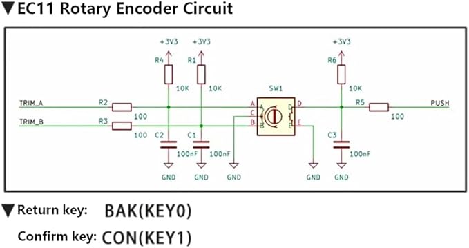 1.3inch LED Display Screen Combined with EC11 Rotary Encoders Module IIC Interfaces for Home Control Panel