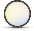 TOPELER Black LED Flush Mount Ceiling Light, 12inch Dimmable Round Ceiling Light, 28W 2400Lm, 5CCT Selectable Low Profile Slim Flat Panel Lights for Kitchen, Bedroom, Laundry, ETL & FCC Listed