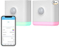 THIRDREALITY Multi-Function Night Light 2 Pack, Zigbee Repeater, 3-in-1 Combines a Motion Sensor, a Illumination Sensor and RGB Color Night Light, 1-100% Adjustable Brightness, Zigbee hub Required