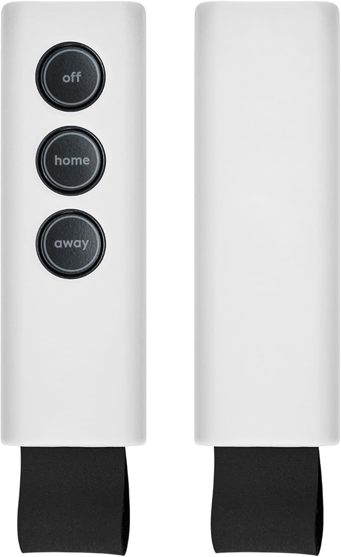 Protective Silicone Case Cover for SimpliSafe KeyFob - Arm and Disarm Remotely, Flexible Case for SimpliSafe Home Security System KeyFob - Latest Gen (White)