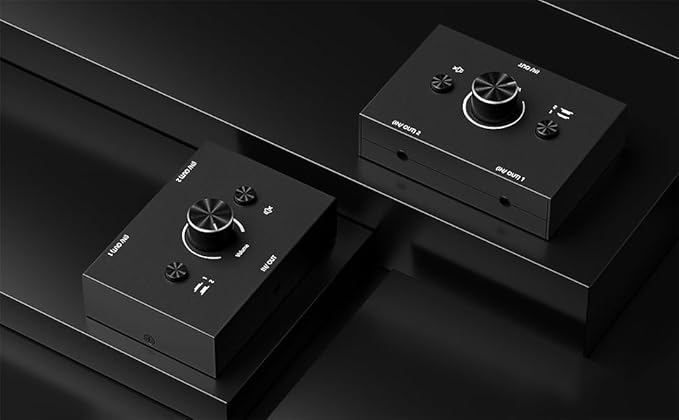 3.5mm Stereo Audio Switch Audio Switcher Passive Speaker Headphone Manual Selector Splitter Box Audio Sharing
