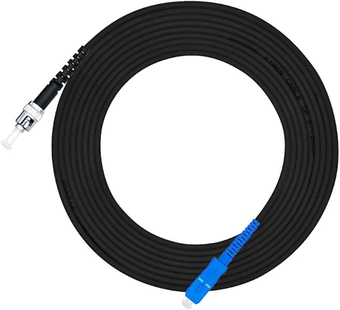 Jeirdus 75M SC to ST Outdoor Armored Simplex 9/125 SM Fiber Optic Cable Jumper Optical Patch Cord Singlemode 75Meters 160ft SC-ST