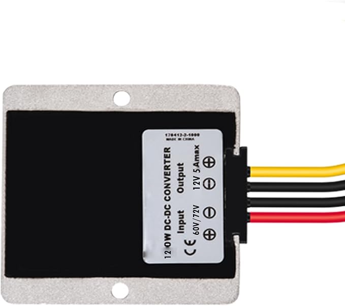 MGGi DC/DC Voltage Reducer 60V 72V Step Down to 12V 10A 120W, Waterproof Converter Regulator, Power Supply Module Buck Transformer, for Golf Cart, forklifts, Car