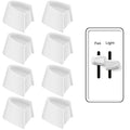 Hoolerry 8 Pcs Dimmer Switch Knob Dimmer Replacement Knob Compatible Replacement Set of Two Split for Compatible with Lutron Skylark Fan Speed & Light Control (White)