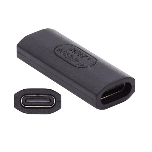 chenyang USB C Connector USB4 Type C Female to Female 240W Power 40Gbps Data 8K Video Extension Connector Adapter