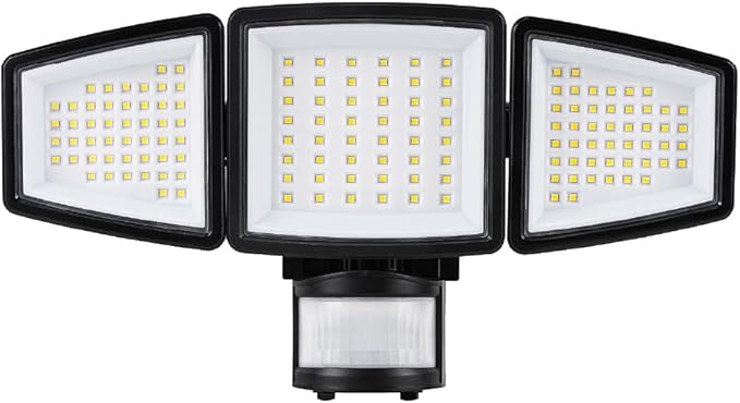 Sylvania Motion Sensor Solar Security Light, Solar Panel, 1800 LMS, Wet Rated, Batteries Included, 5000K, Daylight - 1 Pack (66472)