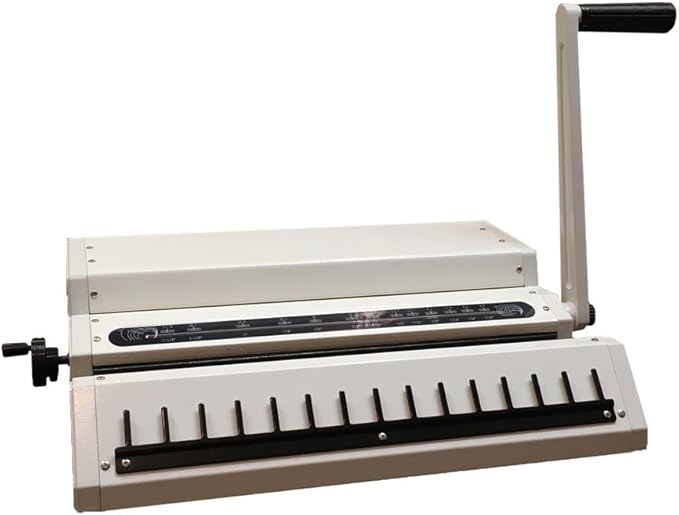 TruBind Manual Wire Binding Machine | 22 Sheet Punch Capacity | Bind up to 120 Sheets | 34 Fully Disengageable Dies | 3:1 Pitch | 2-Year Warranty