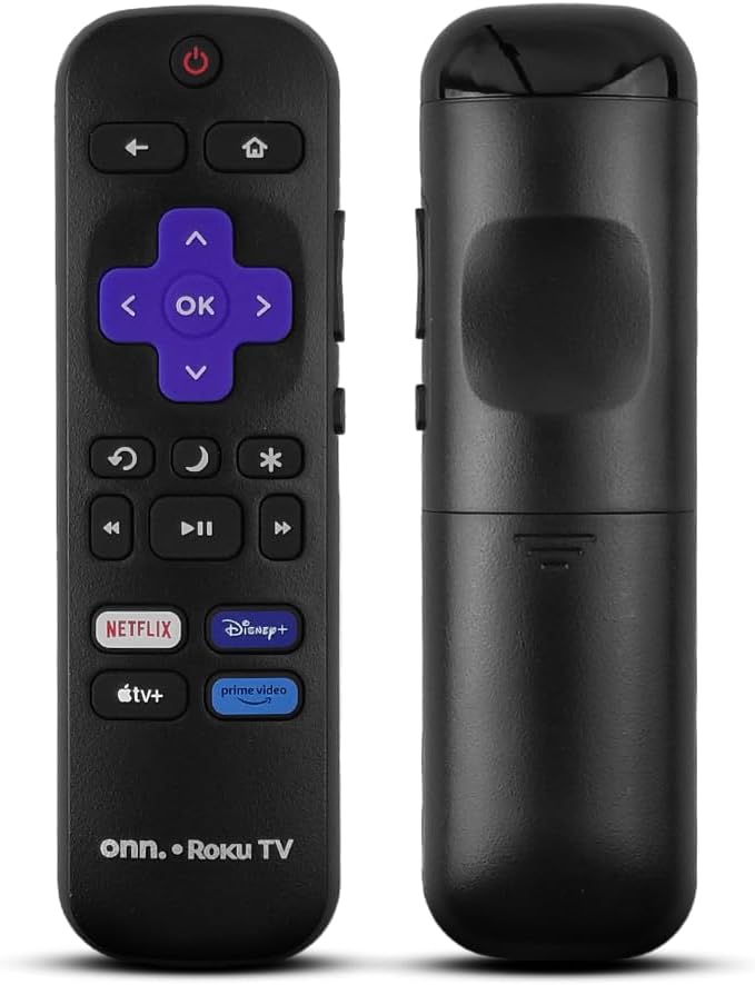 Remote Control with Shortcut Buttons and Volume Keys, Replacement for Roku Streaming Players and TVs (Netflix, Disney+, Apple TV & Prime Video)