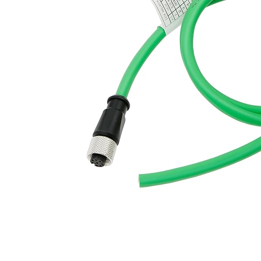 AConnect M12 A Code 8 Pin Female to Flying Leads Cable Industrial Aviation Sensor Waterproof Electrical Shielded Cable for Industrial Cameras Automation Device Network Fieldbus Module 8M
