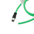 AConnect M12 A Code 8 Pin Female to Flying Leads Cable Industrial Aviation Sensor Waterproof Electrical Shielded Cable for Industrial Cameras Automation Device Network Fieldbus Module 3M