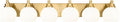 METWET Bathroom Light Fixtures, 6-Light Brushed Gold Bathroom Vanity Lights Over Mirror with Globe Milk White Glass Shade, 38 Inch Modern Vanity Lighting Fixtures, VL195-BG-ML-6