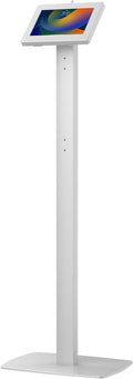 CTA Digital Thin Tall Floor Stand Standing 360 Degree Kiosk Display Tablet Holder with Charger Access & Lock for iPad 11 (A16)-Pro 11-inch M4 Air 11-inch M3- iPad 10th Gen - Galaxy Tab & More Tablets