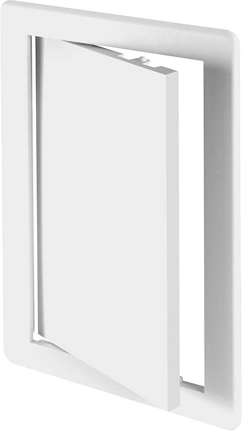 Awenta 6 x 12 Inch Access Panel for Drywall/White ABS Plastic Wall Access Door with Flap Cover/Utility Service Hatch for Plumbing, Electrical, HVAC/Easy Install Service Panel