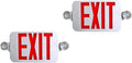 2 Pack Supreme LED All LED Decorative Red White Exit Sign & Emergency Light Combo with Battery Backup (2 Pack)