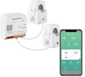 Smart Home Energy Monitor with 2 x 120A CTs, Live Electricity Usage Tracking, Supports Single-Phase 3-Wire System, Works with Home Assistant & Zigbee2MQTT (Zigbee Version)
