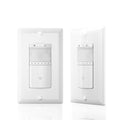 ECOELER Motion Sensor Dimmer Switch, Dimmer Electrical Light Switches with Occupancy Sensor, Single Pole for CFL/LED/Incandescent Bulb, Neutral Wire Required, Wall Plate Included, White, 2Pack