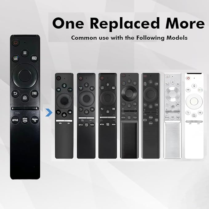 QRL Replacement Remote Control for Samsung Smart-TV 4K Curved TV UHD QLED TVs, with Netflix, Prime Video,rakuten Buttons