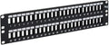 ICC 48 Port Blank Keystone 2U Patch Panel with 19” Metal Rackmount Housing for Slim Profile Keystone Jacks (Sold Separately), UL Listed, IC107BP482