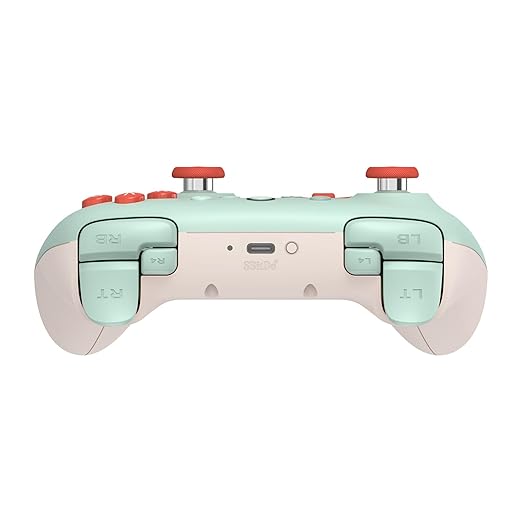 8Bitdo Ultimate 2C Hall Effect Joysticks and Hall Triggers Wireless Controller for Windows PC and Android, with Remappable L4/R4 Bumpers, Turbo function & Rumble vibration (Mint)