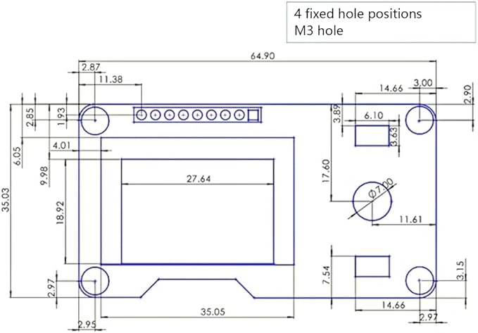 1.3inch LED Display Screen Combined with EC11 Rotary Encoders Module IIC Interfaces for Home Control Panel