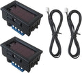 Smaeti 2Pcs 12V Digital Thermostat Control Module with Dual Color LED Display, Electronic Temperature Controller Programmable -50 to 110 Degree Celsius Heating/Cooling
