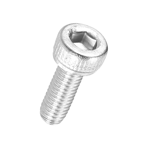 Kozelo 100pcs Socket Head Cap Screws - [M1.6-0.35 x 8mm] 304 Stainless Steel Allen Socket Drive for Electrical Motor 3D Printing Fan Engine Replacement Use, Silver