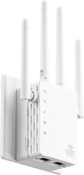 WiFi Extender, WiFi Extender Signal Booster Dual-Band(5.8G&2.4G) AC1200Mbps 10X Faster WiFi 6 Coverage to 13888 sq. ft & 150+ Devices, WiFi Range Extender, WiFi Booster Extender for Home