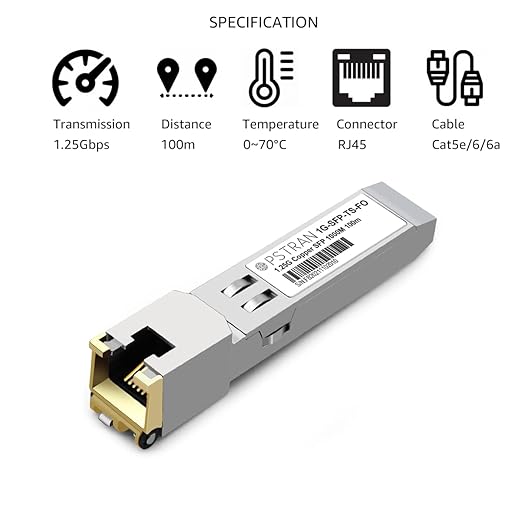 OPSTRAN 1000BASE-T SFP RJ45 Copper Transceiver Module Compatible with Fortinet FS-TRAN-GC FG-TRAN-GC FR-TRAN-GC 100m Cat5e/6