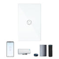 MOES Smart Water Heater Switch, 20A Water Heater Touch Switch Suitable for Bedroom, Work with Alexa, Google Assistant, 2.4GHz WiFi Glass Switch with Smart Life APP Control and Timing Function, White