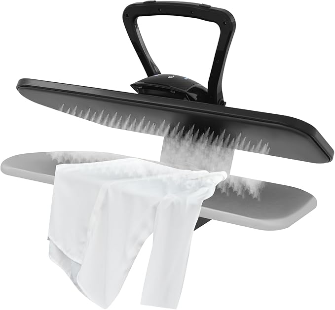 JLYNOWPT Professional Steam Iron Press with LED Touch Screen, Large Steam Iron Press with 5 Fabric Settings 1800W Electronic Iron Press with Spray Bottle & Press Pad for Perfect Ironing