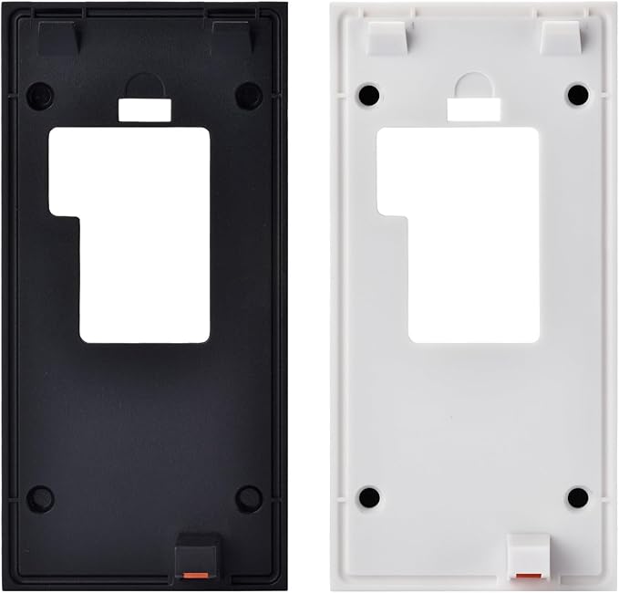 Fansoun Adhesive Video Doorbell Mount for Ring Battery Doorbell(2024 Release) No Drilling Camera Door Mounting Holder Bracket Accessories for Apartments Office Houses (White)