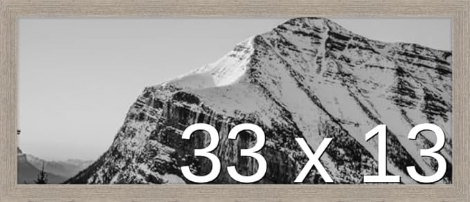 Frame It Easy 33 x 13 Rustic Gray Wood Frame (Derby)