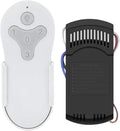 KUJCE10311/ KUJCE10712 Ceiling Fan Remote Control Kit for Harbor Breeze Hampton Bay Hunter, 3-Speed Light Dimmer, Replacement TR214A, TR214B, 2BB78-ITL-F304C, A25-FA0138, KUJCE10610, 2AQZU-18018