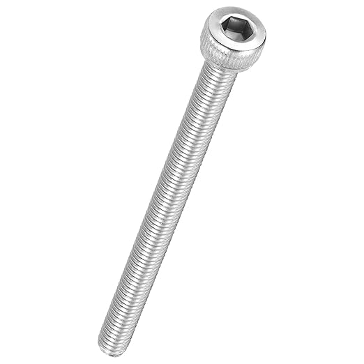 Kozelo 15pcs Socket Head Cap Screws - [M4-0.7 x 55mm] 304 Stainless Steel Allen Socket Drive for Electrical Motor 3D Printing Fan Engine Replacement Use, Silver