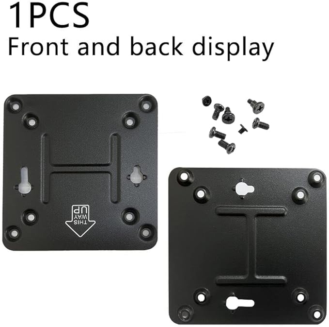 GinTai for Intel NUC Vesa Adapter Mount Bracket to Attach NUC Mini PC Computer to The Back of a Monitor Mounting Plate Not Skull or Hades(With 8pcs Screws) Intel NUC 4 5 6 7 8 10 11 13 General purpose