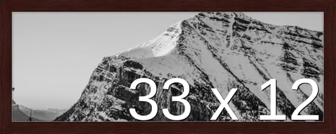 Frame It Easy 33 x 12 Merlot Wood Frame (Derby)
