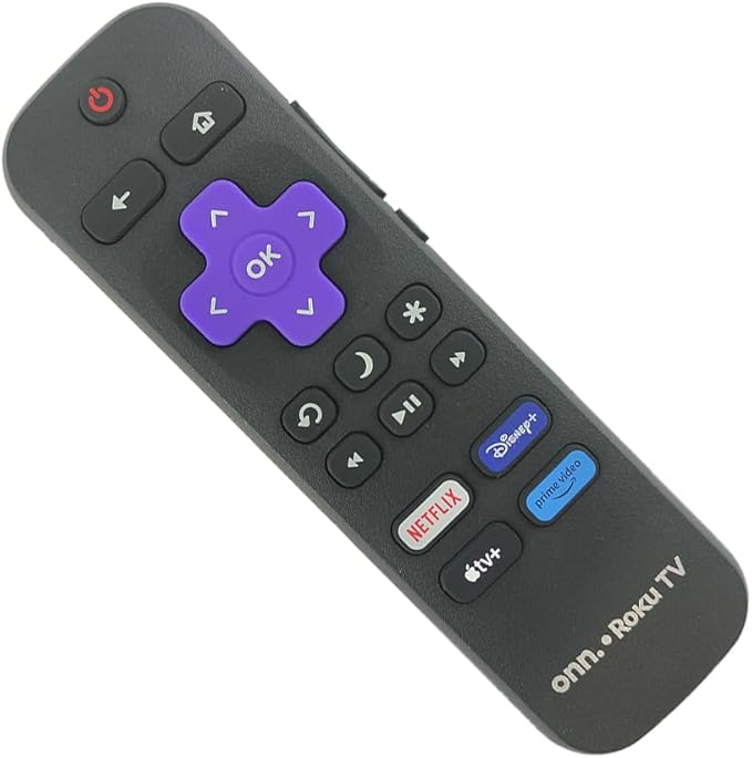 Ceybo Replacement fit for Onn Roku TV Remote Control with Netflix, Disney+, Apple TV, and Prime Video Shortcut Keys