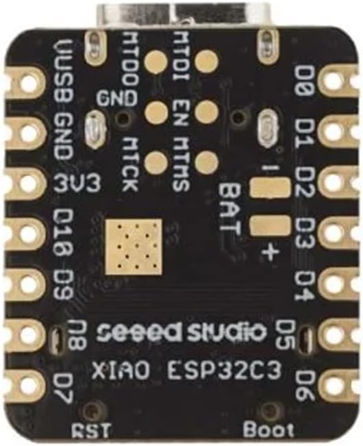 Seeed Studio XIAO ESP32C3 - Tiny MCU Board with Wi-Fi and BLE for IoT Controlling Scenarios. Microcontroller with Battery Charge, Power Efficient, and Rich Interface for Tiny Machine Learning. …
