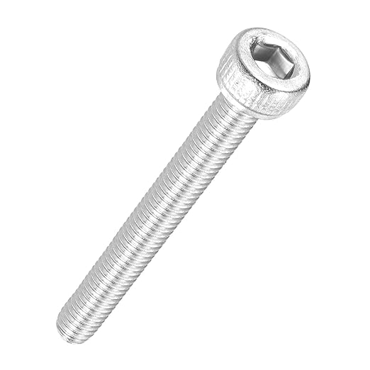 Kozelo 40pcs Socket Head Cap Screws - [M3-0.5 x 28mm] 304 Stainless Steel Allen Socket Drive for Electrical Motor 3D Printing Fan Engine Replacement Use, Silver
