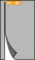 Yotache Reversible Left Right Side Opening Tall Magnetic Screen Door Fits Door Size 34 x 96, Reinforced Polyester Mesh, Actual Screen Size 36" x 97" Black