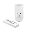 BN-LINK Wireless Remote Control Outlet Electrical Switch for Lights, Fans, Christmas Lights, Small Appliance, 100ft Long Range White 10A/1200W, 1 Remote + 1 Outlet, ETL & FCC Certified