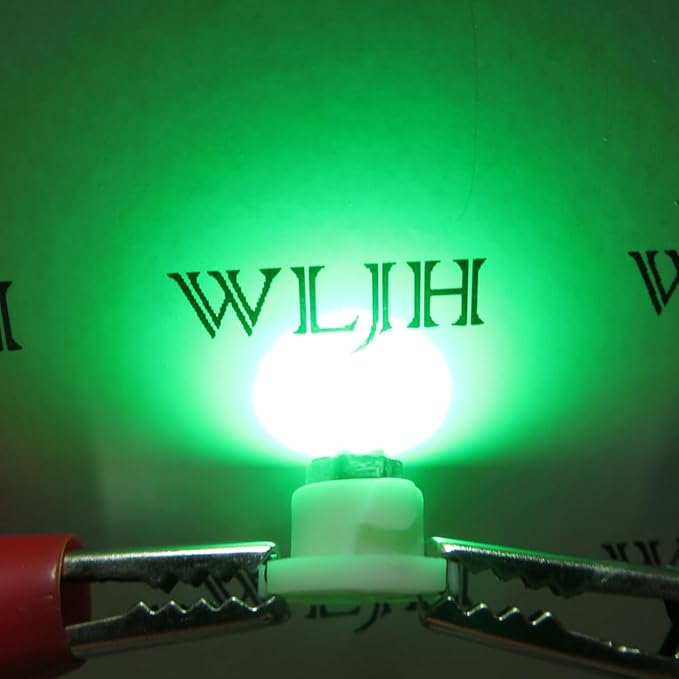 WLJH Green Climate A/C Control Dashboard Heater Dash Indicator Light Switch Led Bulbs Replacement Kit For Camry Corolla Tacoma Matrix, Pack of 10