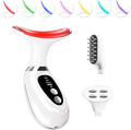 erdnretl Multi-Functional-Red-Light-Therapy-for-Face and Neck-Eye-Head Massager,7 Colors Skin Rejuvenation Lifting Facial Massager for Toning,Glow Boost，Wrinkle&Dark Circle Reducer (Black)