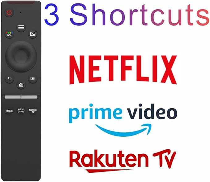 Replacement Remote for Samsung TV, Universal Remote Control for Samsung Smart TV 2025-2015 Neo, OLED, UHD, 4K, 2K, Infrared, No Voice, No Bluetooth, No OEM