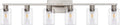 SOPEAS 6-Light Bathroom Light Fixtures, Vanity with Clear Glass, Brushed Nickel Lighting Fixtures Over Mirror, 42inch Large Lights for Bathroom