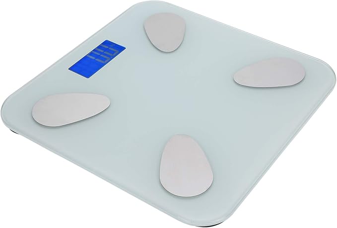 Advanced Smart Body Fat Scale Bluetooth Weight Scale with High Precision Sensors Digital Body Composition Analyzer BMI Measurement for Home Gym Fitness Tracking ABS Material