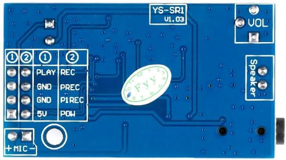JESSINIE YS-SR1 DC 5V Sound Voice Recording Playback Module Sound Recorder Board Loudly Public Voice Playback Loudspeaker Megaphone Replace ISD1820