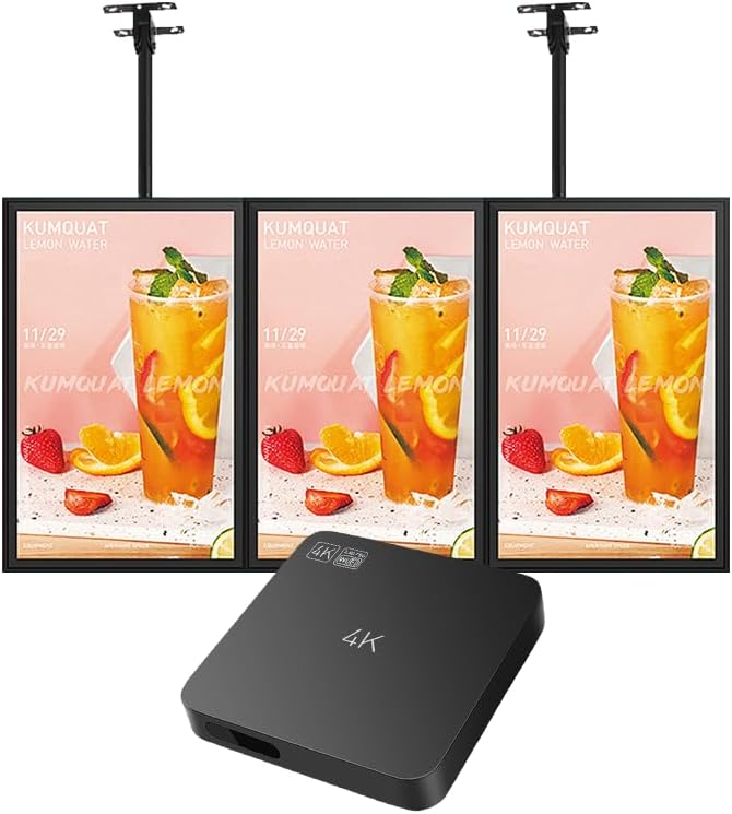 Lunzn HDMI Advertising Media Player USB Video Player Non-Subscription CMS Digital menu Display 4K Multimedia Player Device