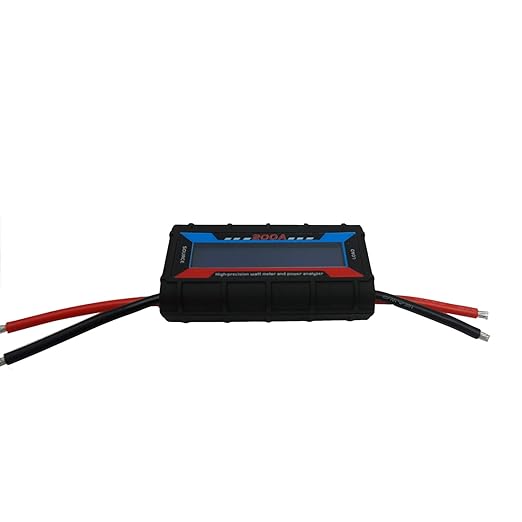 Proshopping 200A RC Watt Meter, High Precision Power Analyzer, DC 0-60V Volt Amp Watt Checker Tester, with Digital LCD Screen- for Voltage(V) Current(A) Power(W) Charge(Ah) and Energy(Wh) Measurement